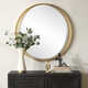 Joss & Main Dayton Gold Round Mirror | Joss & Main